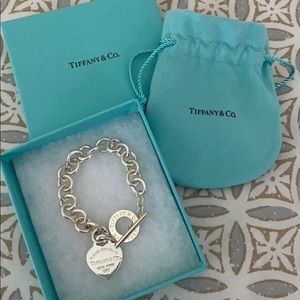Tiffany Heart Tag Charm Bracelet
